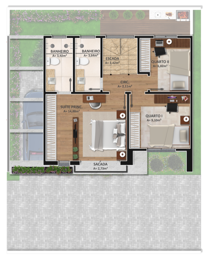 Casa 2,3 e 4 - Superior