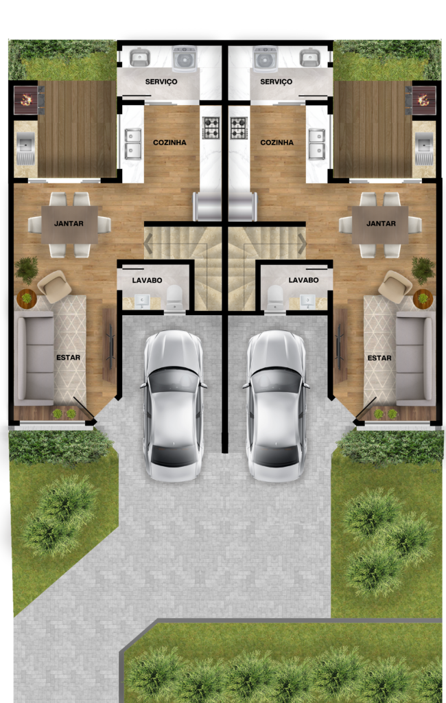 Res. 3,4,5 e 6 - Térreo