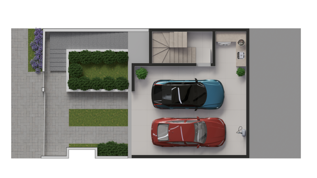 Subsolo casas 01 e 02